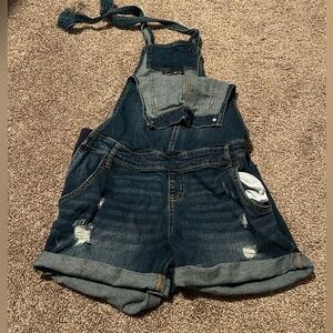 Indigo Blue Maternity Denim Overalls